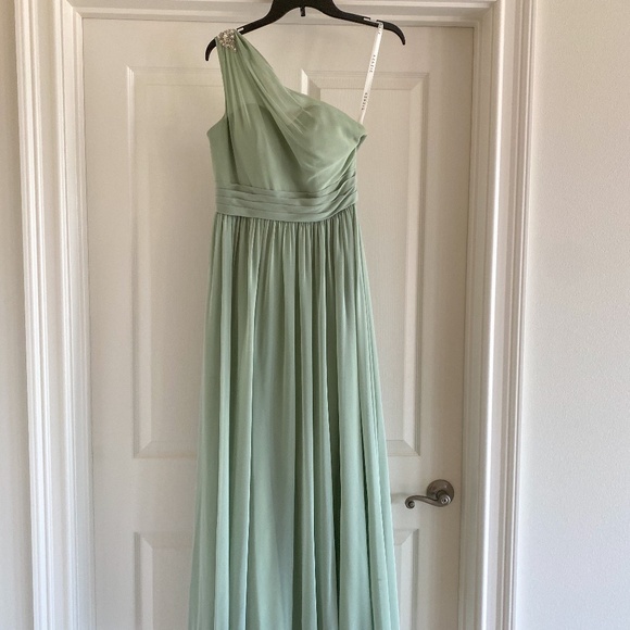 Azazie Dresses & Skirts - elegant Azazie bridesmaid dress sage green